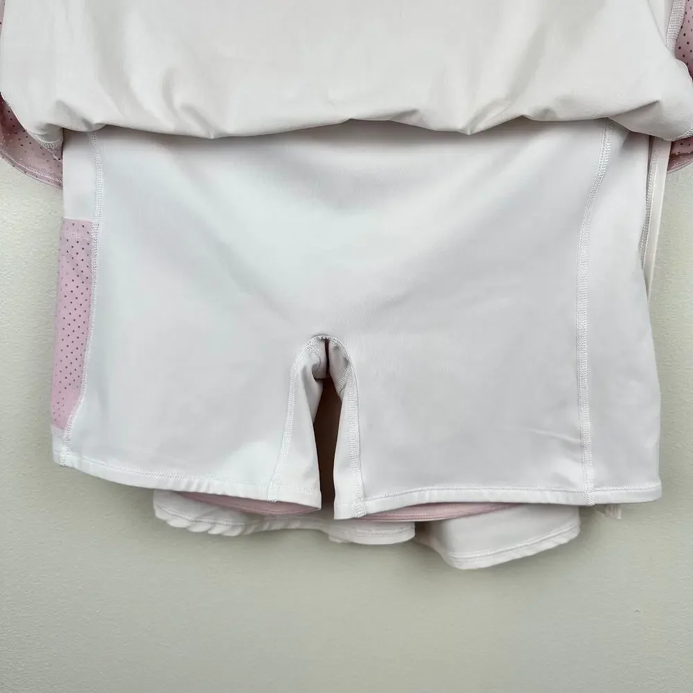 SPANX Get Moving Skort Skirt Pale Pink XL Golf Tennis Pickleball Athleisure